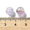 Transparent Crackle Acrylic Beads DACR-D300-01B-8mm-3