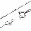 304 Stainless Steel Cable Chain Necklaces MAK-S072-17-1