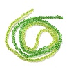 Transparent Gradient Color Glass Beads Strands GLAA-H021-01A-40-4