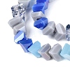 Mixed Styles Electroplate Glass Beads Strands EGLA-Q135-03A-C04-3