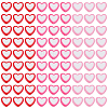750Pcs 3 Colors Heart Acrylic Beads TACR-SP0001-40-7