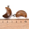 Natural Banded Agate Pendants G-F820-02L-20-2