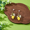 304 Stainless Steel Dangle Earrings EJEW-TAC00031-01-4