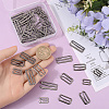 Gorgecraft 60Pcs 3 Style Number 9 Shaped Alloy Bra Strap Hooks for Sewing DIY-GF0009-30B-3