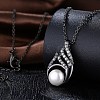 Fashion Brass Pendant Necklaces NJEW-BB23122-5