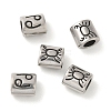 Oval with Constellation 304 Stainless Steel Beads STAS-E215-05AS-04-1