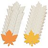 Gorgecraft 2 Sets 2 Style Autumn Theme Maple Leaf Unfinished Cutouts Wooden Decoration WOCR-GF0001-01-1