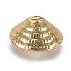 Eco-Friendly Brass Bead Cap KK-H740-09G-3