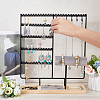 Removable Wood Jewelry Display Tray with Iron Jewelry Organizer Holder for Earrings Rings ODIS-WH0050-12A-3
