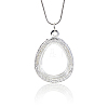 1Pc Teardrop Alloy Locket Pendants FIND-FH0017-09-1