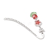 Glass Tulip Charms Bookmarks AJEW-JK00363-5