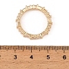 Brass Micro Pave Cubic Zirconia Finger Rings CU-CBA8D1E-01G-3