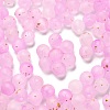 Frosted Transparent Acrylic Beads OACR-F013-13K-1
