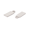 Non-Tarnish 304 Stainless Steel Charms STAS-P307-15A-P-3