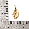 Brass Micro Pave Cubic Zirconia Pendants KK-B152-13C-G-3