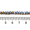 Electroplate Glass Beads Strands X-EGLA-P061-01A-08-4
