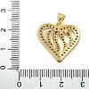 Brass Micro Pave Cubic Zirconia Pendants KK-M319-23G-03-3