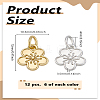 12Pcs 2 Colors Rack Plating Alloy Charms FIND-LP0005-09-2