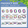24Pcs 6 Styles 201 Stainless Steel Grooved Finger Ring Settings STAS-ME0003-12MC-2
