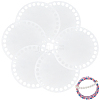 6Pcs Flat Round Acrylic Sheet MACR-CP0001-01B-1