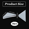 50Pcs Plastic Triangle Corner Protector FIND-NB0005-48B-2