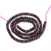 Natural Garnet Beads Strands G-R362-05-2