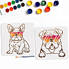 MAYJOYDIY US 1 Set Autumn Theme PET Hollow Out Drawing Painting Stencils DIY-MA0003-03F-1