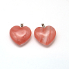 Heart Natural & Synthetic Mixed Stone Pendants G-Q355-M-3