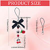 DIY Cherry Polyester Mobile Strap Making Kits DIY-SC0033-68-3