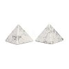 Natural Howlite Orgonite Pyramid Display Decorations G-C186-07F-1
