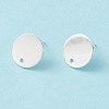 201 Stainless Steel Stud Earring Findings STAS-P308-09C-S-2