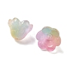 Transparent Glass Beads Caps GLAA-B028-01H-2