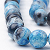 Dyed Natural Fire Crackle Agate Beads Strands G-T098-02B-04-3