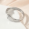 304 Stainless Steel Cuff Open Rings for Women RJEW-L341-05B-P-3