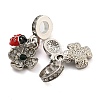 Rack Plating Alloy Enamel Ladybird European Dangle Charms FIND-B034-03P-01-2