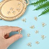 10Pcs Brass Micro Pave Cubic Zirconia Pendants KK-YW0003-15-5