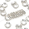 Brass Rhinestone Spacer Beads RB-A020-14mm-01S-1