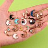 40Pcs 20 Styles Golden Alloy Enamel Pendant sgENAM-SZ0002-11-3