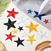   43Pcs 14 Style Star Computerized Embroidery Cloth Iron on/Sew on Patches DIY-PH0021-13-5