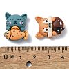Animal Theme Opaque Resin Decoden Cabochons RESI-G088-04-3