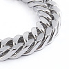 Men's 304 Stainless Steel Diamond Cut Cuban Link Chain Bracelets X-BJEW-L673-002A-P-2