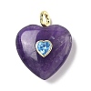 Natural Amethyst Pendants G-C274-04F-1