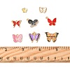 80Pcs 8 Styles Alloy Enamel Pendants ENAM-FS0003-62-5