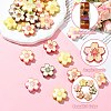 30Pcs Opaque Acrylic Beads MACR-CJ0002-19-3