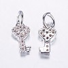 Long-Lasting Plated Brass Micro Pave Cubic Zirconia Charms LS-X-ZIRC-F069-48P-2
