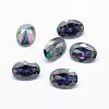 Cubic Zirconia Pointed Back Cabochons ZIRC-L066-12x10mm-001-1