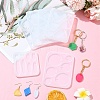 DIY Hexagon & Rhombus & Triangle & Oval Pendant Silicone Molds for DIY Earring Making DIY-YW0009-86-5
