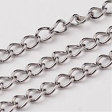 304 Stainless Steel Curb Chains CHS-O005-17C
