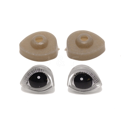 3D Plastic Doll Eyes and Eyes Washers Sets DIY-WH0264-11C-1