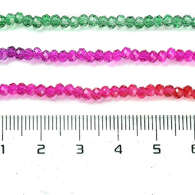 Transparent Painted Glass Beads Strands DGLA-A034-T2mm-A24-1